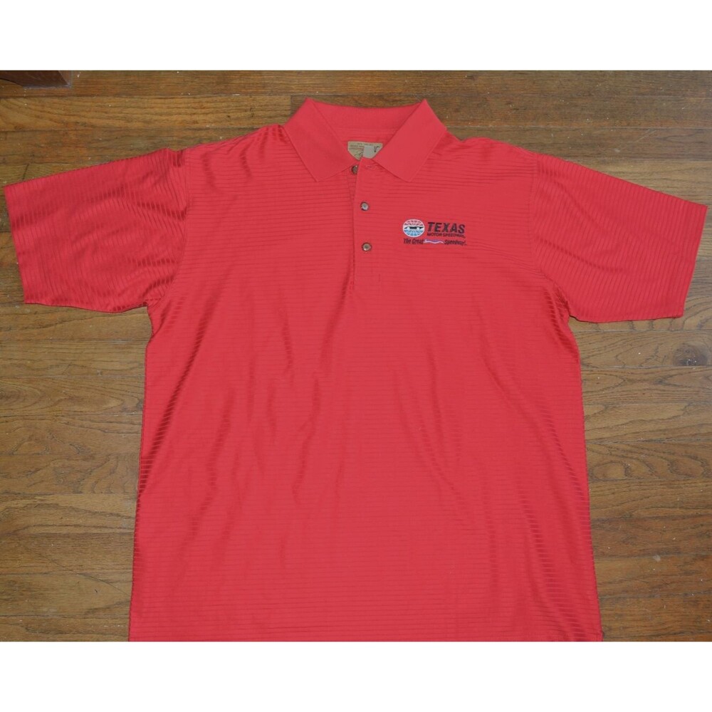 Texas Motor Speedway Polo Shirt Men’s XL Red Short Sleeve Racing NASCAR New